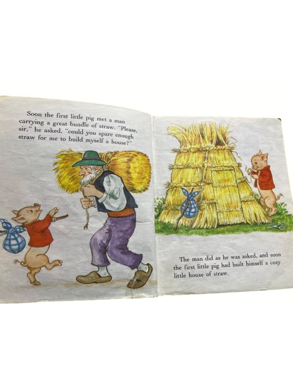 A First Little Golden Book The Three Little Pigs Hardcover - Picture 8 of 14